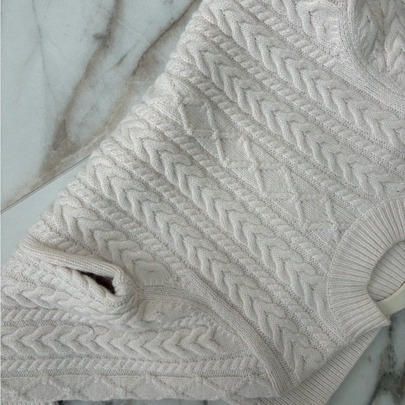 Ever New White Cable Knit Turtleneck Sweater 6 - Picture 8 of 8
